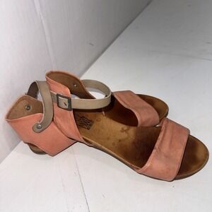 Miz Mooz Alanis Leather‎ Ankle Strap Flat Open Toe Fairy Boho Sandals Size 7.5